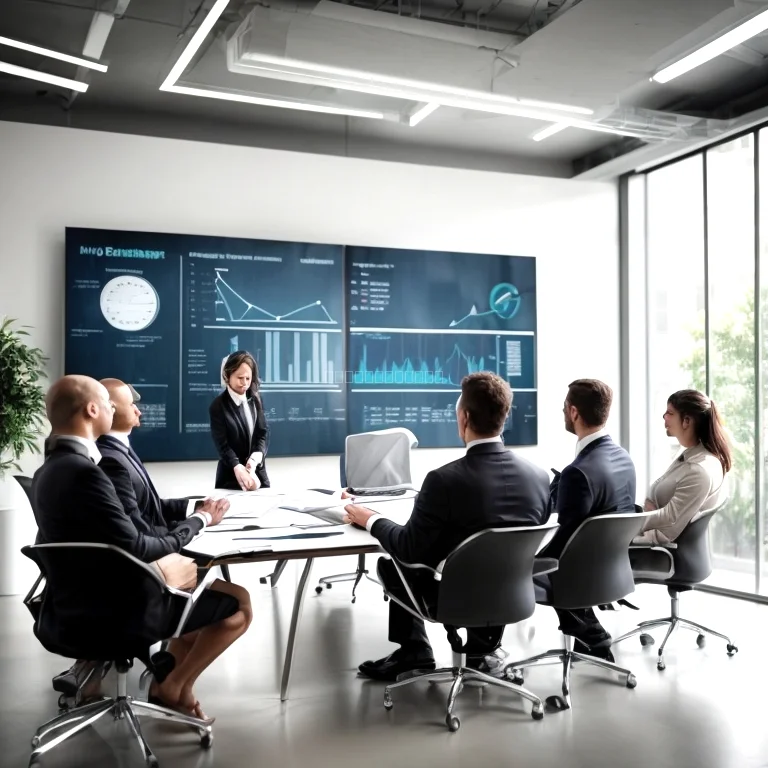 Swiss leadership landscape illustration